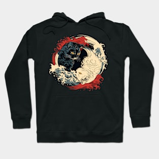 Yin yang cat Hoodie